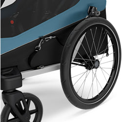 Thule Courier Bicycle Trailer/Stroller in Aegean Blue wheel