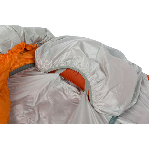 Big Agnes Lost Ranger 3N1 0 Degree Down Sleeping Bag in Mercury/Tangelo rapide pillow