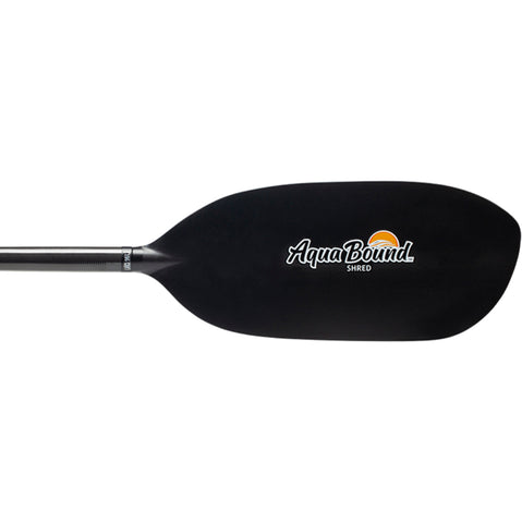 Aqua-Bound Shred Carbon Whitewater 1-Piece Kayak Paddle blade right