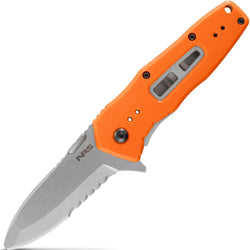 NRS Lotic Knife in Flare closed