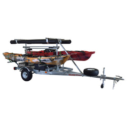 Malone MegaSport 2-Boat MegaWing Ultimate Angler Trailer Package angle