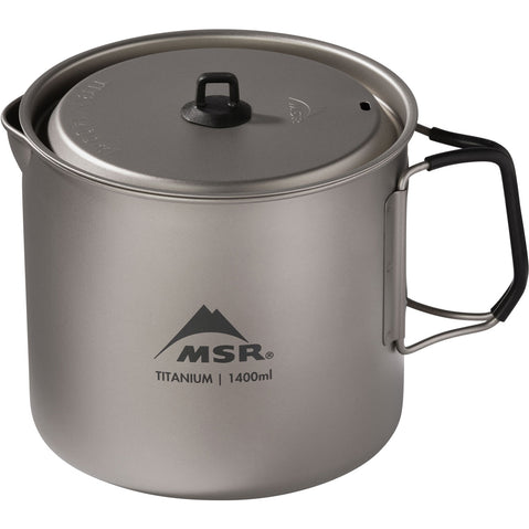 MSR Titan Kettle in 1.4L handle open