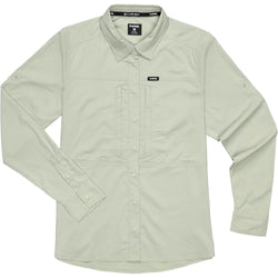 NRS Women's Drifter Long Sleeve Shirt in Desert Sage front
