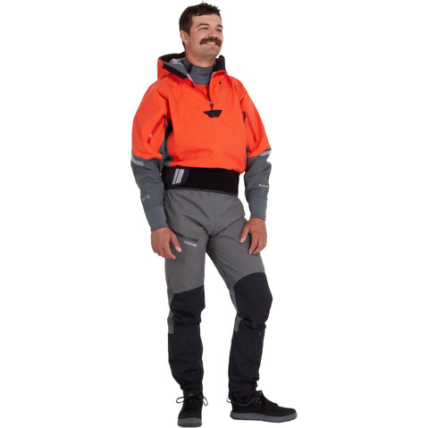 NRS Men's Element GORE-TEX Pro Semi-Dry Top in Flare model front