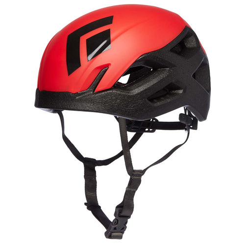 Black Diamond Vision Rock Climbing Helmet in Hyper Red angle
