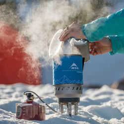 MSR WindBurner Duo Accessory Pot lifestyle
