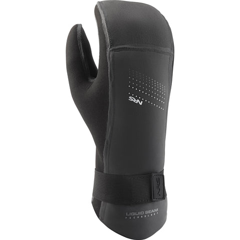 NRS Toaster 3.5mm Neoprene Mitts in Black back