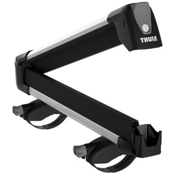 Thule SnowPack Ski/Snowboard Roof Rack in Aluminum open