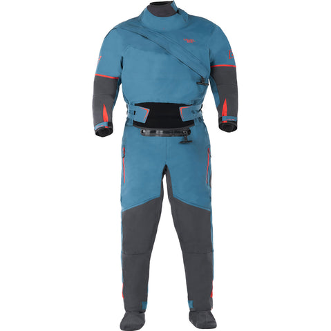 Level Six Men's Odin Dry Suit in Crater Blue front