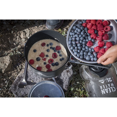 MSR WindBurner Sauce Pot cooking