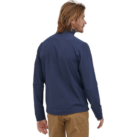 Patagonia Men's R1 TechFace Jacket wron by a model facing away