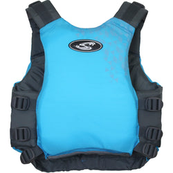 Stohlquist Women's Escape Kayak Lifejacket (PFD) blue back view