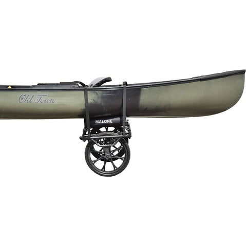 Malone Forge Canoe & Kayak Cart with kayak loaded side view