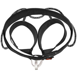 Petzl Hirundos Rock Climbing Harness in Black folded