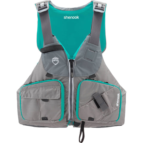NRS Women's Shenook Fishing Lifejacket (PFD) in Silver front