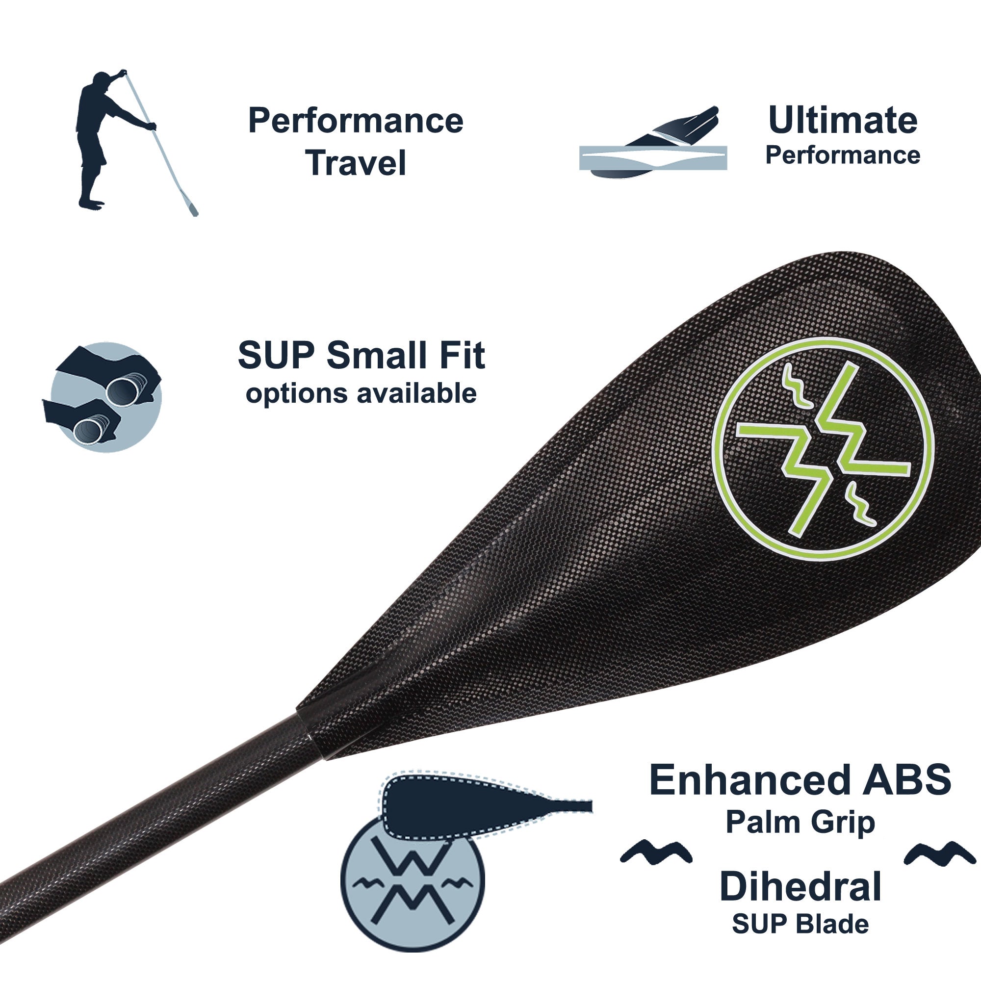 Werner Rip Stick 89 3-Piece Adjustable Carbon Stand-Up Paddle