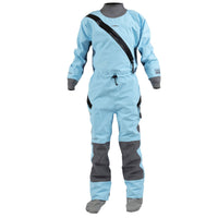 Kokatat Women's Hydrus 3.0 Swift Entry Dry Suit w/ Drop Seat & Socks in Rain front