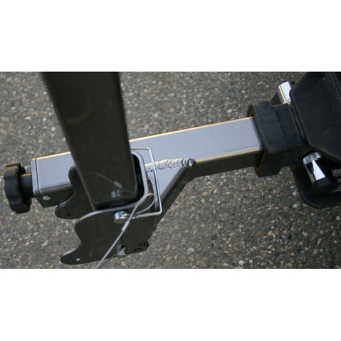 Kuat Beta 2 Bike Hitch Rack in Gray close up of hitch
