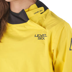 Level Six Whirlpool Youth Paddling Jacket in Bright Yellow wrist closure