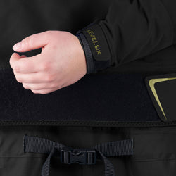 Level Six Women's Freya Black Out Dry Suit in Black wrist