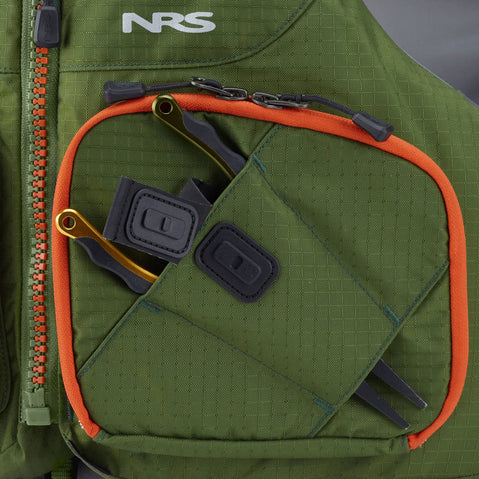 NRS Zander Fishing Lifejacket (PFD) in Charcoal detail