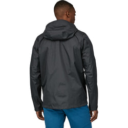 Patagonia Men's TorrentShell 3L Rain Jacket black model 1 back