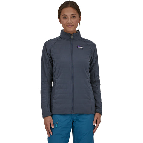 Patagonia Women's 3-in1 Powder Town Jacket in Black model view front