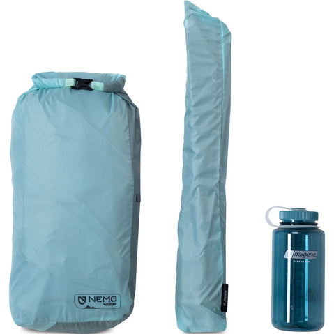 Nemo Equipment Aurora 2 Person Camping Tent With Footprint in Frost/Silt divvy pack