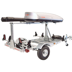 Malone MegaSport LowBed 2-Boat Saddle Up Pro Kayak Trailer Package with 2nd Tier back
