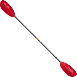 Aqua Bound Manta Ray Hybrid Posi-Lok 4-Piece Kayak Paddle in Sunset Red angle