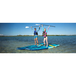 Sea Eagle LongBoard 11 Electric Pump Inflatable SUP Package lifestyle