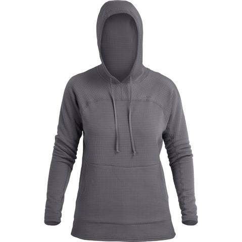 NRS Women's Lightweight Hoodie in Smoke front