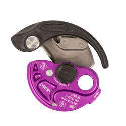 Trango Vergo Belay Device in Purple angle