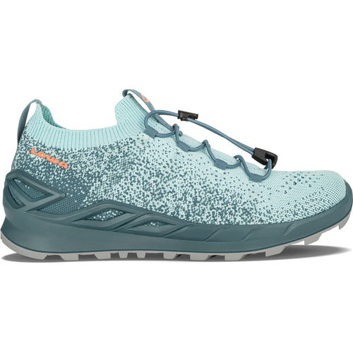 Lowa Women's Fusion 2 Lo Hiking Shoes in Arctic/Melon side view