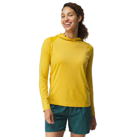 NRS Women's Silkweight Hoodie maize model front