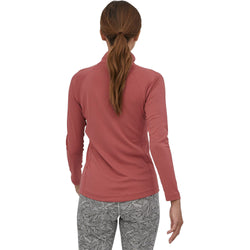 Patagonia Women's Capilene Mid Weight Zip Neck Shirt model view back