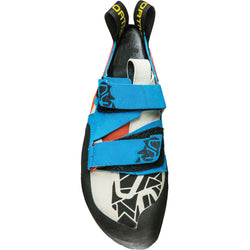 La Sportiva Men's Otaki Rock Climbing Shoes in Blue/Flame top