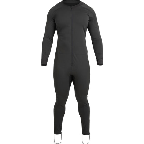 NRS Men's Expedition Weight Union Suit in Graphite front