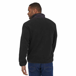 Patagonia Men's Synchilla Jacket in Black model view back