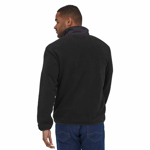Patagonia Men's Synchilla Jacket in Black model view back