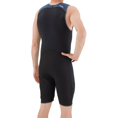 NRS Men's 2.0 Shorty Wetsuit in Black model back