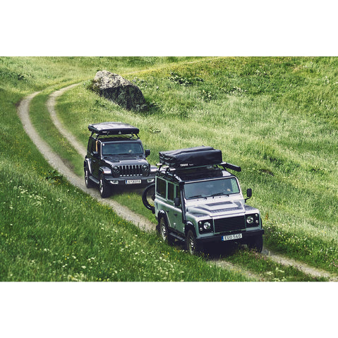 Thule Basin 2 Hardshell Roof Top Tent in Black lifestyle