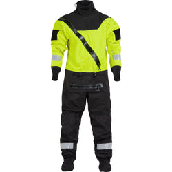 NRS Ascent SAR Dry Suit in Safety Yellow model front
