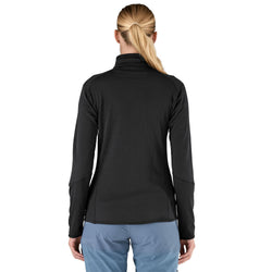 Patagonia Women's R1 Jacket in Black on model back view