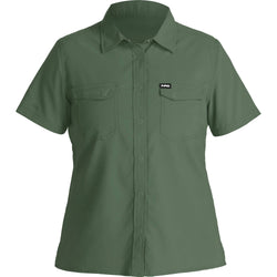 NRS Women's Guide Short Sleeve Shirt in Juniper front