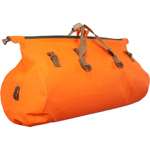 Watershed Mississippi Duffel Dry Bag safety orange angle