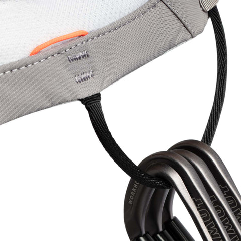 Mammut Zephir Altitude Rock Climbing Harness in Cliff White clip