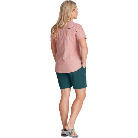 NRS Women's Guide Shorts in Sea Moss model back