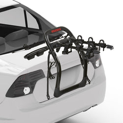 Yakima FullBack 3 Bike Trunk Rack installed on a car back