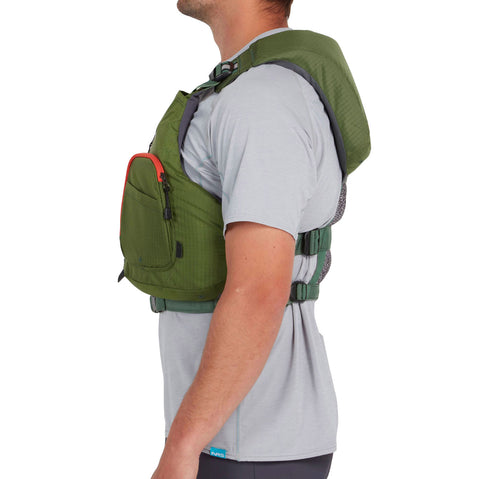 NRS Wrangler Lifejacket (PFD) in Forest model side